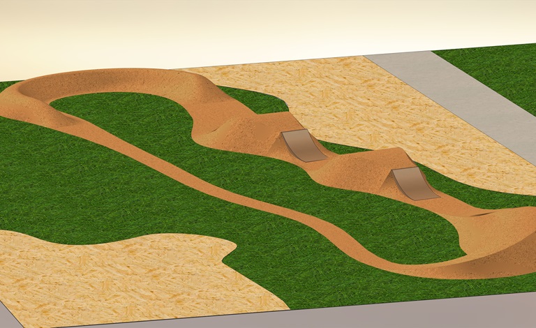Wandi Jump Track just around the bend