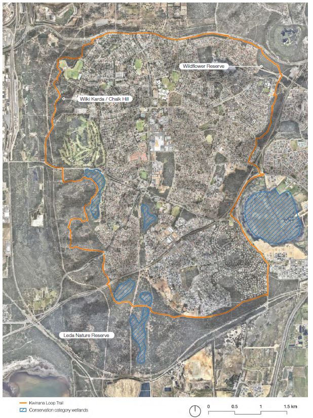 Concept map of Kwinana Loop Trail