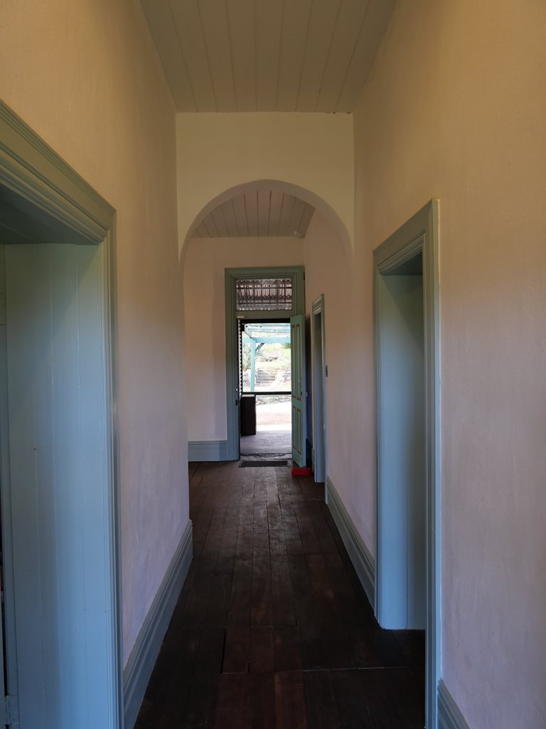 The hallway in Sloan's Cottage