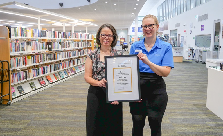 Library wins innovation award for kids clothing swap