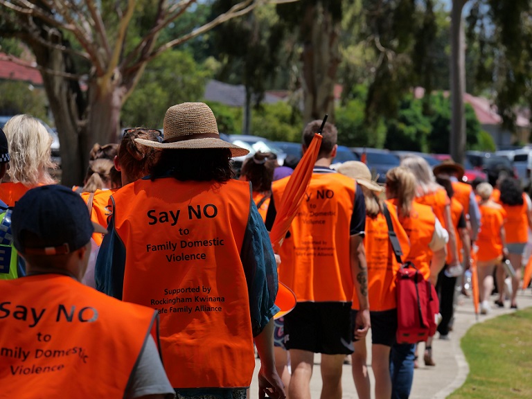 Silent March says no to family domestic violence