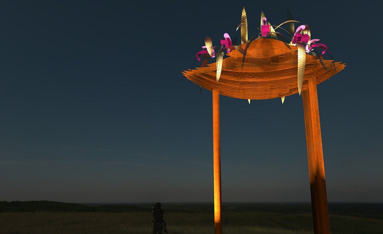 Cara Djubak artwork lights up Thomas Road