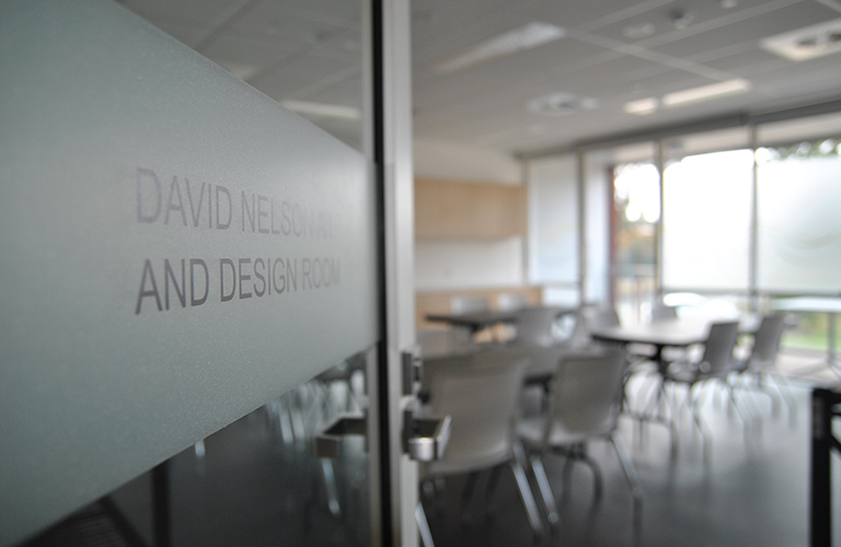 The interior of the David Nelson Art and Design Room in the Darius Wells Library and Resource Centre.