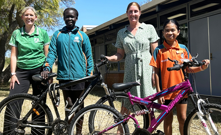 Innovative bike library lends bicycles to school students
